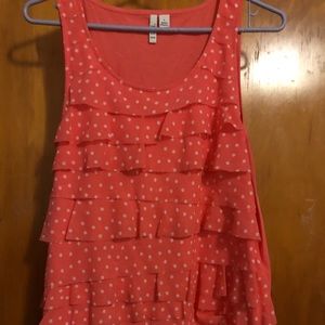 Pink Polka Dot Tank Top